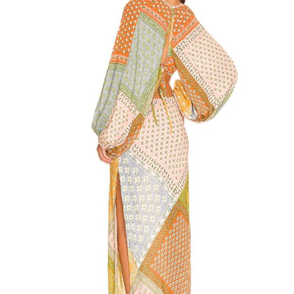 Jen's Pirate Booty Sonora Dress Daydream Patchwork Cut Out Boho Maxi Size M EUC - Picture 14 of 16